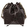 Image 1 : Chanel Black Leather Drawstring Shoulder Bag