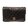 Image 1 : Chanel Black Leather Chain Flap Shoulder Bag