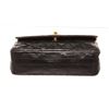Image 4 : Chanel Black Leather Chain Flap Shoulder Bag