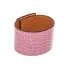 Image 4 : Hermes Pink Leather Kally Dog Bracelet