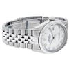 Image 4 : Rolex Mens Stainless Steel Mother Of Pearl Roman Datejust 36MM Wriswatch Datejus