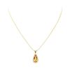 Image 2 : 6.00 ctw Imperial Topaz And Diamond Pendant & Chain - 18KT Yellow Gold