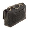 Image 3 : Chanel Black Leather Medium Single Flap Shoulder Bag