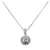 Image 2 : 2.89 ctw Diamond Pendant And Chain - 14KT White Gold