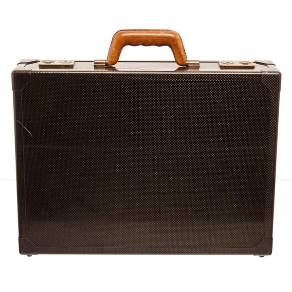 Hermes Black Vintage Carbon Fiber Briefcase