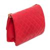Image 2 : Chanel Red Lambskin Half Flap Shoulder Bag