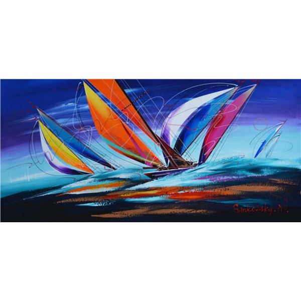 SINKOVSKY ** SAILING #6 ** ORIGINAL ACRYLIC