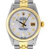 Image 1 : Rolex Mens 2 YG/SS Tone Mother Of Pearl Diamond 36MM Oyster Perpetual Datejust