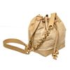 Image 2 : Chanel Beige Leather Drawstring Bucket Bag