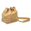 Image 3 : Chanel Beige Leather Drawstring Bucket Bag