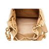 Image 7 : Chanel Beige Leather Drawstring Bucket Bag