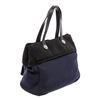 Image 8 : Chanel Black Blue Nylon Rue Cambon Large Shopping Tote Bag