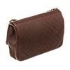 Image 3 : Chanel Brown Leather Chevron Sinlge Flap Shoulder Bag