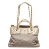 Image 1 : Chanel Grey Calfskin Quilted Tote Bag