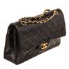 Image 2 : Chanel Black Caviar Leather Classic Double Flap Shoulder Bag