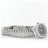 Image 9 : Rolex Mens Stainless Steel Black Diamond Lugs & Pyramid Bezel Datejust Wristwatc