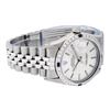 Image 9 : Rolex Mens Stainless Steel Silver Index Diamond & Sapphire 36MM Datejust Wristwa