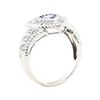 Image 4 : 1.15 ctw Tanzanite And Diamond Ring - 14KT White Gold