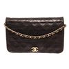 Image 1 : Chanel Black Lambskin Flap Shoulder Bag