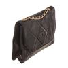 Image 2 : Chanel Black Leather Envelope Flap Shoulder Bag