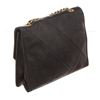 Image 3 : Chanel Black Leather Envelope Flap Shoulder Bag