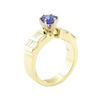 Image 4 : 1.95 ctw Blue Sapphire And Diamond Ring - 14KT Yellow Gold