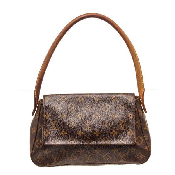 Louis Vuitton Brown Monogram Canvas Mini Looping Bag