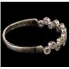 Image 2 : 1.55 ctw Diamond Bangle Bracelet - 18KT White Gold