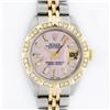 Image 1 : Rolex Ladies 26 2T Pink MOP Baguette 18K YG Diamond Bezel Serviced And Polished