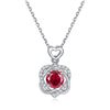 Image 1 : Gorgeous VVS1 Lab Created Ruby Pendant