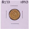 Image 1 : 1853 $2 1/2 Liberty Head Quarter Eagle Gold Coin