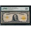 Image 1 : 1922 $10 Gold Certificate PMG 25