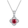 Image 1 : Gorgeous VVS1 Lab Created Ruby Pendant
