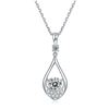 Image 1 : Sparkling VVS1 White Fire Moissanite Pendant