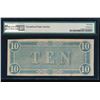 Image 2 : 1864 $10 T-68 Confederate PMG 58EPQ