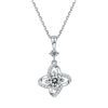 Sparkling VVS1 White Fire Moissanite Pendant