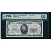 1929 $20 Milford MA National PMG 66EPQ