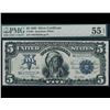 1899 $5 Chief Silver Certificate PMG 55EPQ