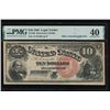 Image 1 : 1880 $10 Jackass Legal Tender Note PMG 40