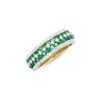 Image 2 : 14KT Yellow Gold 1.25ctw Emerald and Diamond Diamond Ring