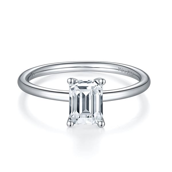 Sparkling 1ct VVS1 White I-J Fire Moissanite Ring