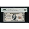 Image 1 : 1929 $10 Easthampton MA National PMG 65EPQ