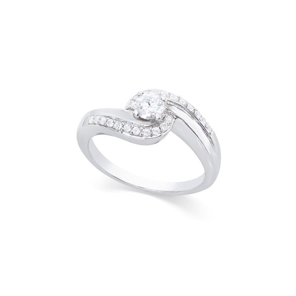 14KT White Gold 0.35ctw Diamond Ring