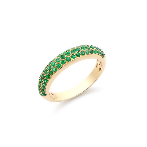 14KT Yellow Gold 0.85ctw Emerald Ring