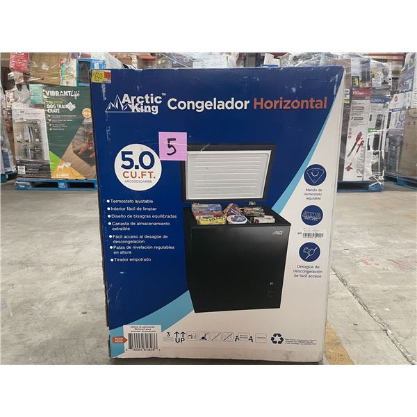 Arctic King 5 Cu ft Chest Freezer, Black