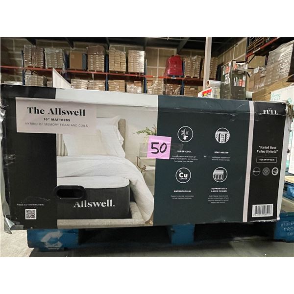 The Allswell 10" Bed in a Box Hybrid Mattress