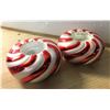 Image 1 : Avon Peppermint Candy Candle Holders with Tea Lights