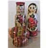 Image 2 : Russian Nesting Doll Style Salt and Pepper Shakers and Nesting Egg