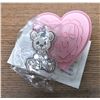 Image 2 : Precious Moments Heart Cookie Cutter "You and Me" and Christmas Teddy Keychain