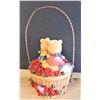 Image 3 : Teddy Bear Basket - Porcelain and Metal